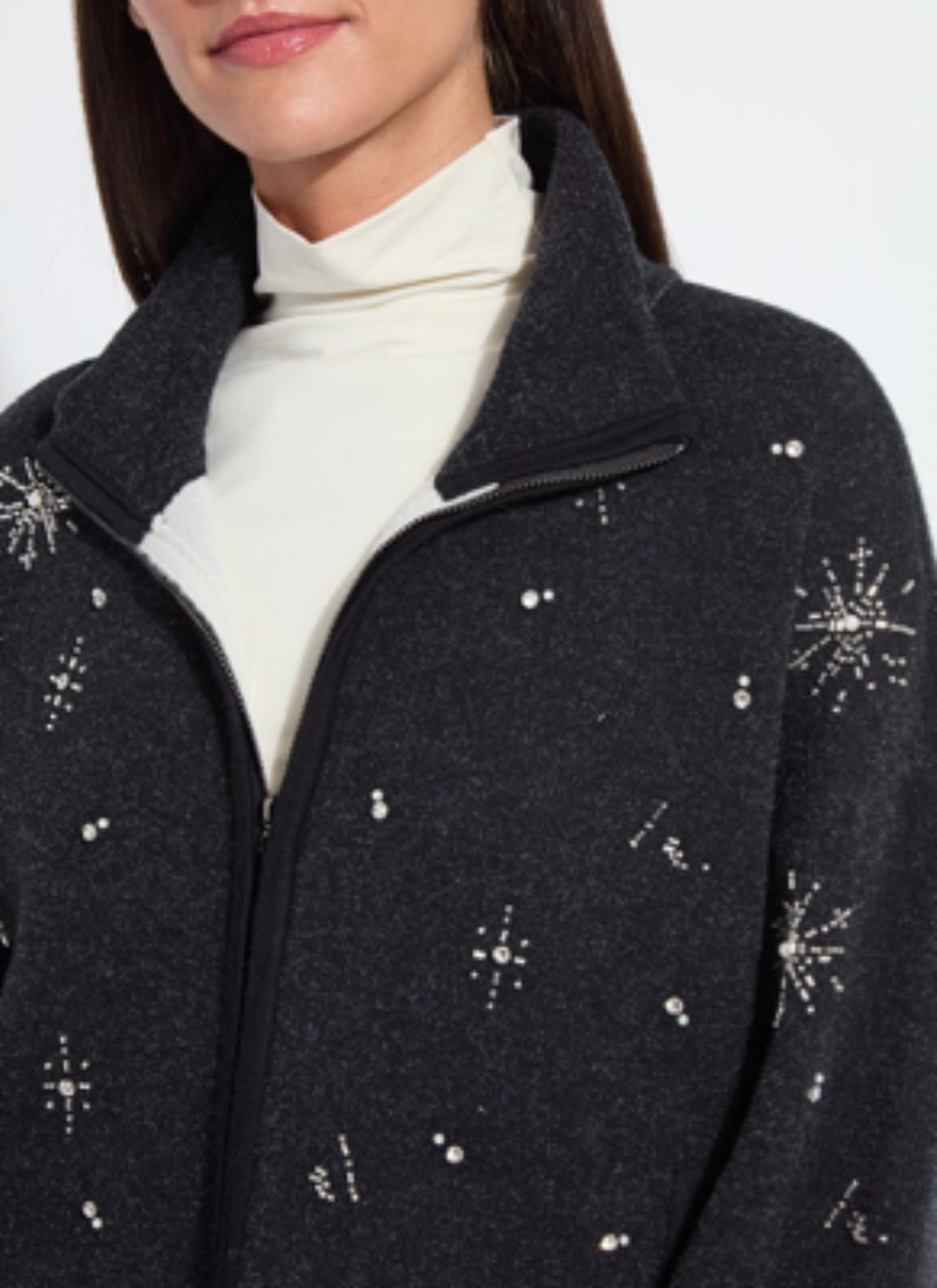 Lysse Scottie Embellished Knit Jacket