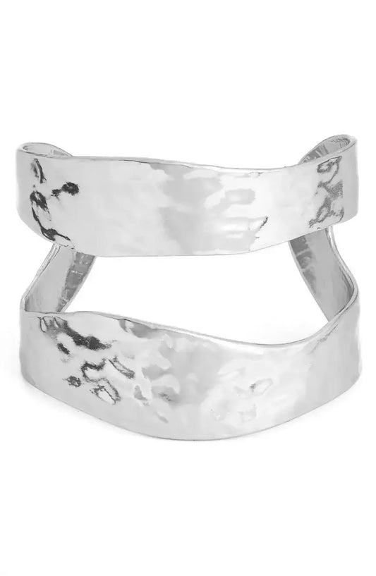 KARINE SULTAN - Modern Split Cuff Bracelet - 24K Gold Plated