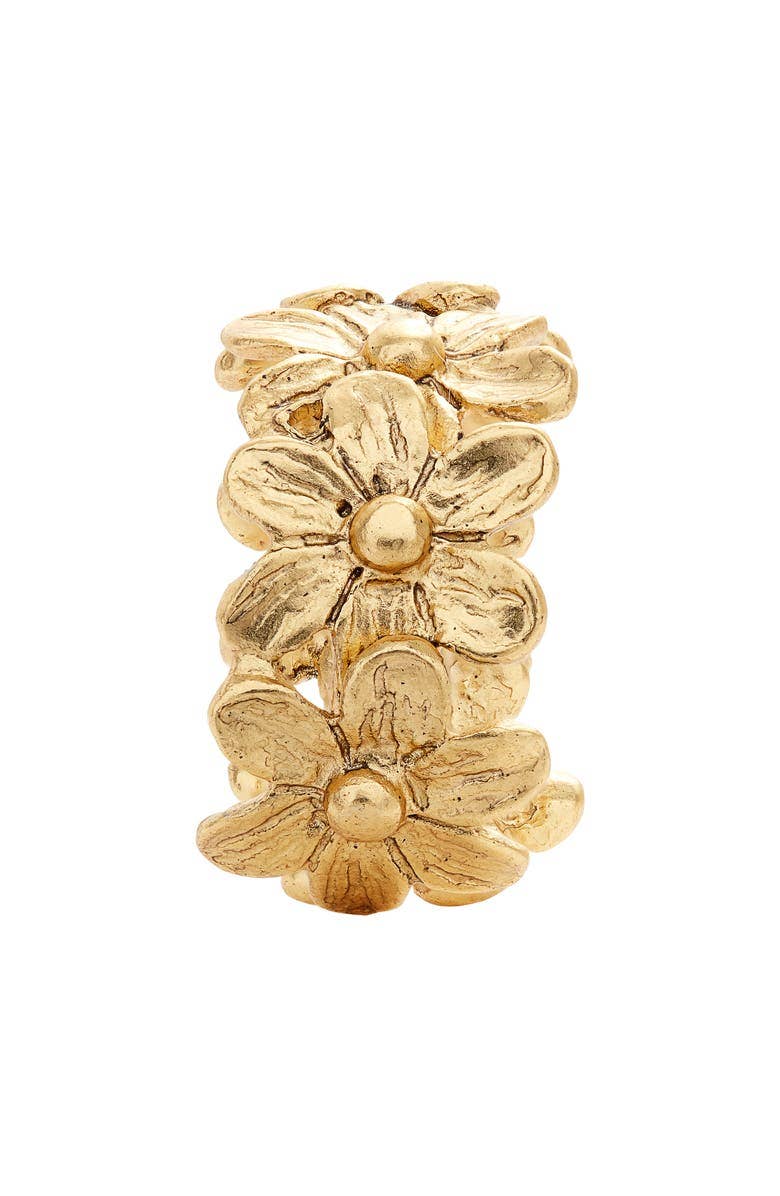 KARINE SULTAN - Flower Ring - 24K Gold Plated