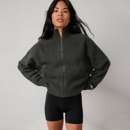 LUNYA Cottonsilk™ Bomber Zip Up