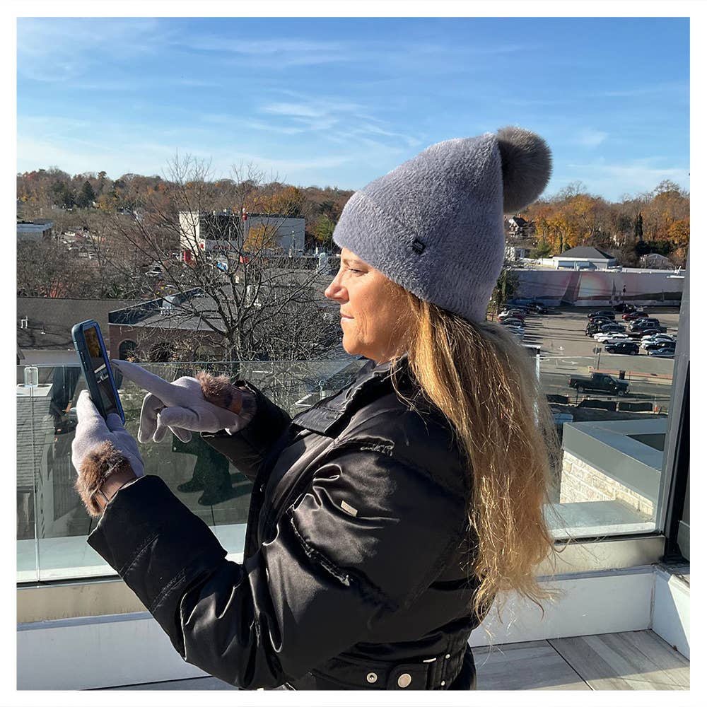 Celine Faux fur Fuzzy Hat