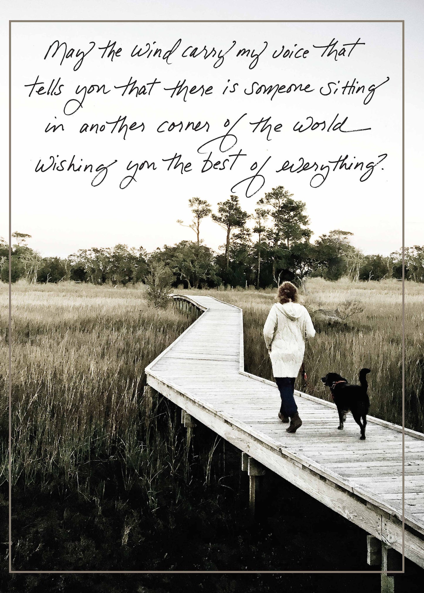 Bonair Daydreams - 542b: May the Wind Carry My Voice That Tells You That There Is Someone Sitting in Another Corner of the World Wishing You the Best of Everything.