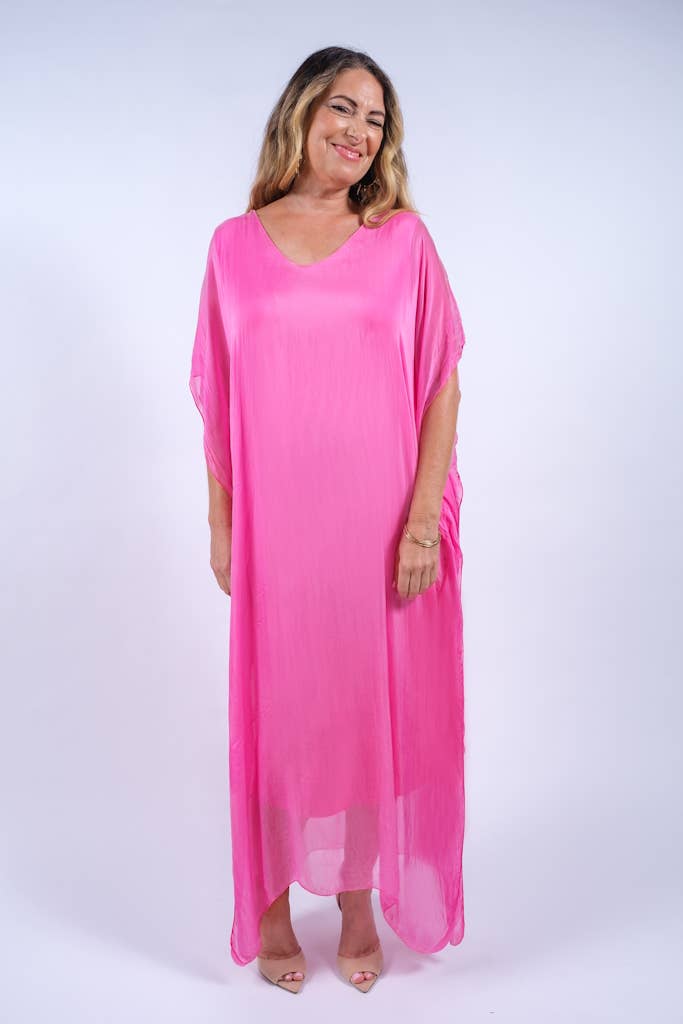 Helen Silk Kaftan Long Dress (DSS204)