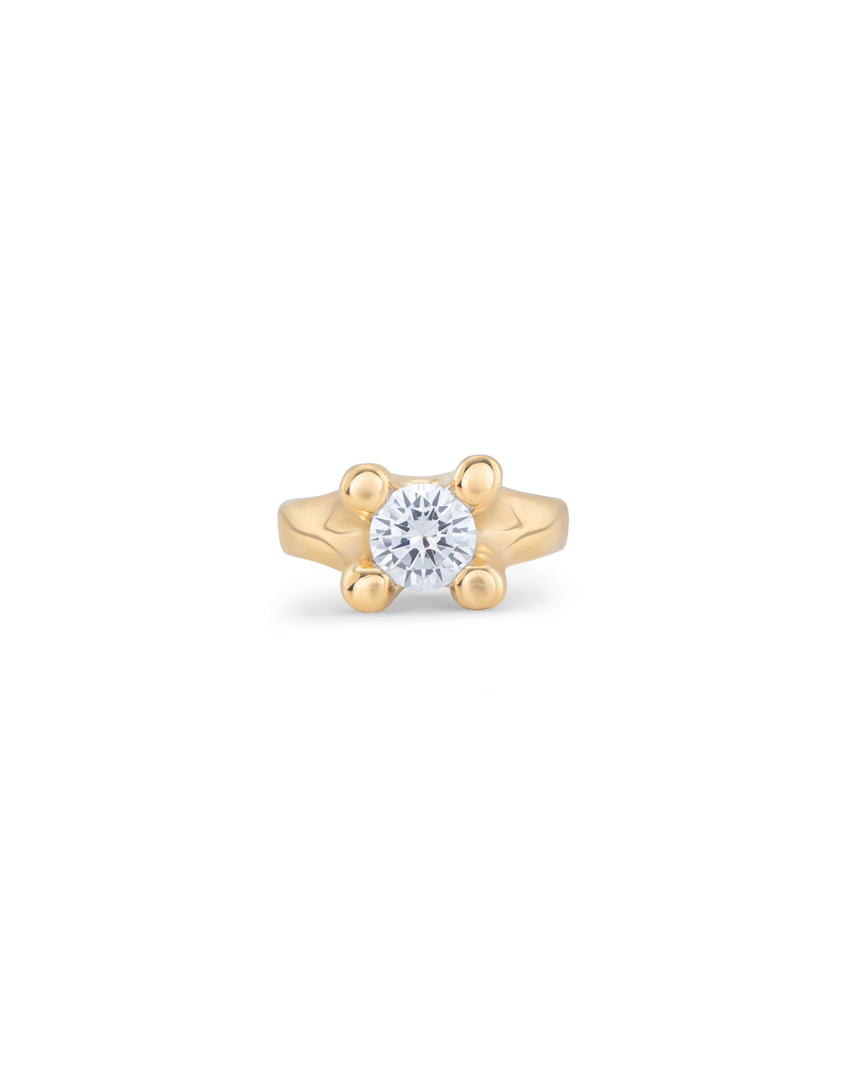 UNO de 50 Double white zirconia ring