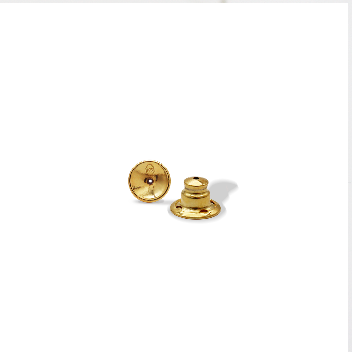 KARINE SULTAN - Parchment Texture Hoops - 24K Gold Plated
