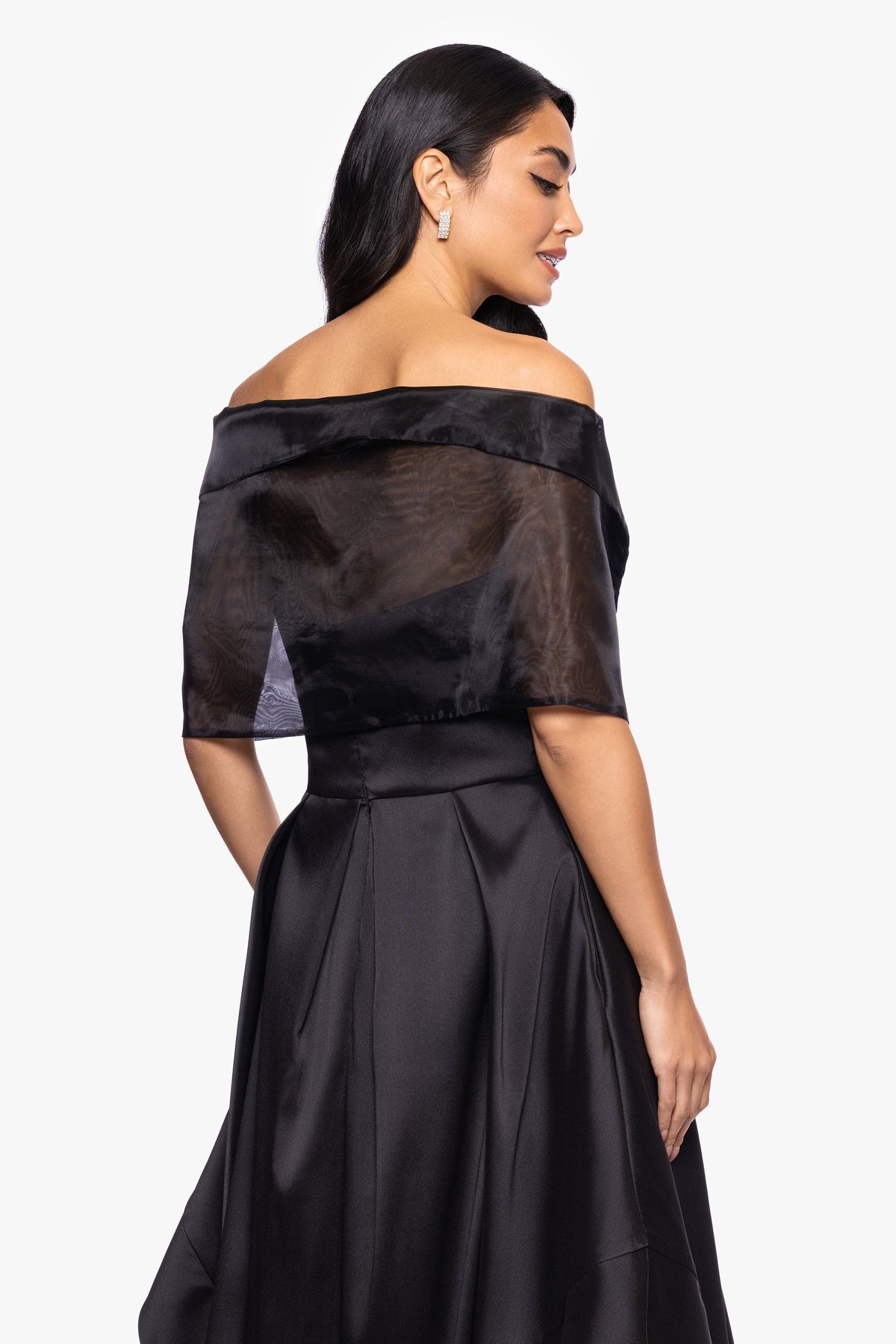 Betsy & Adam “JOAN" PULL THROUGH ORGANZA SHAWL WRAP