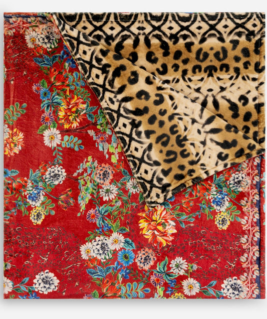 LAUREL CANYON COZY BLANKET - BOBCAT FOREST