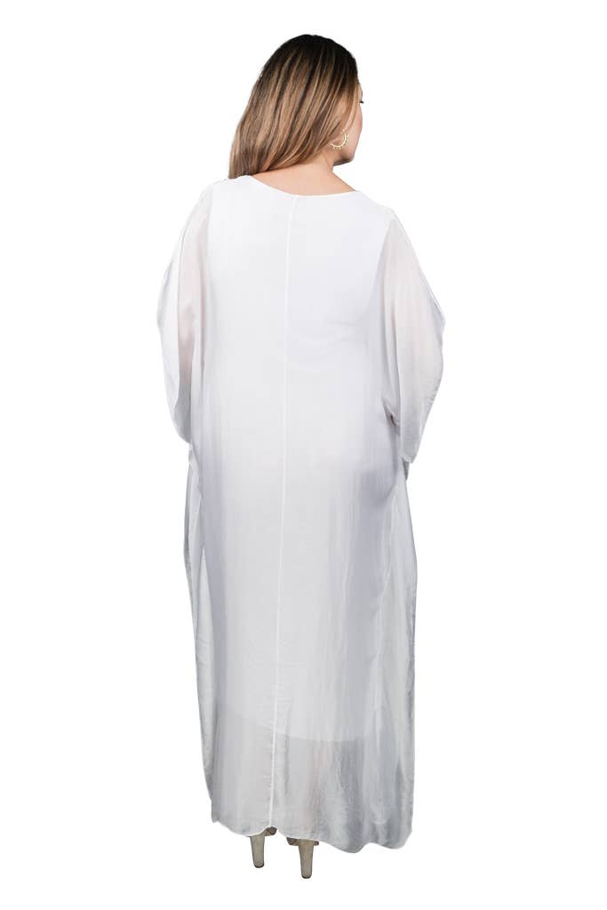 Helen Silk Kaftan Long Dress (DSS204)