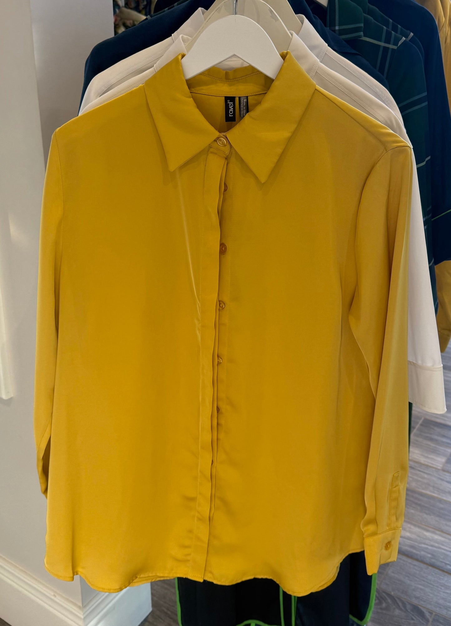 ravel Button Down Blouse