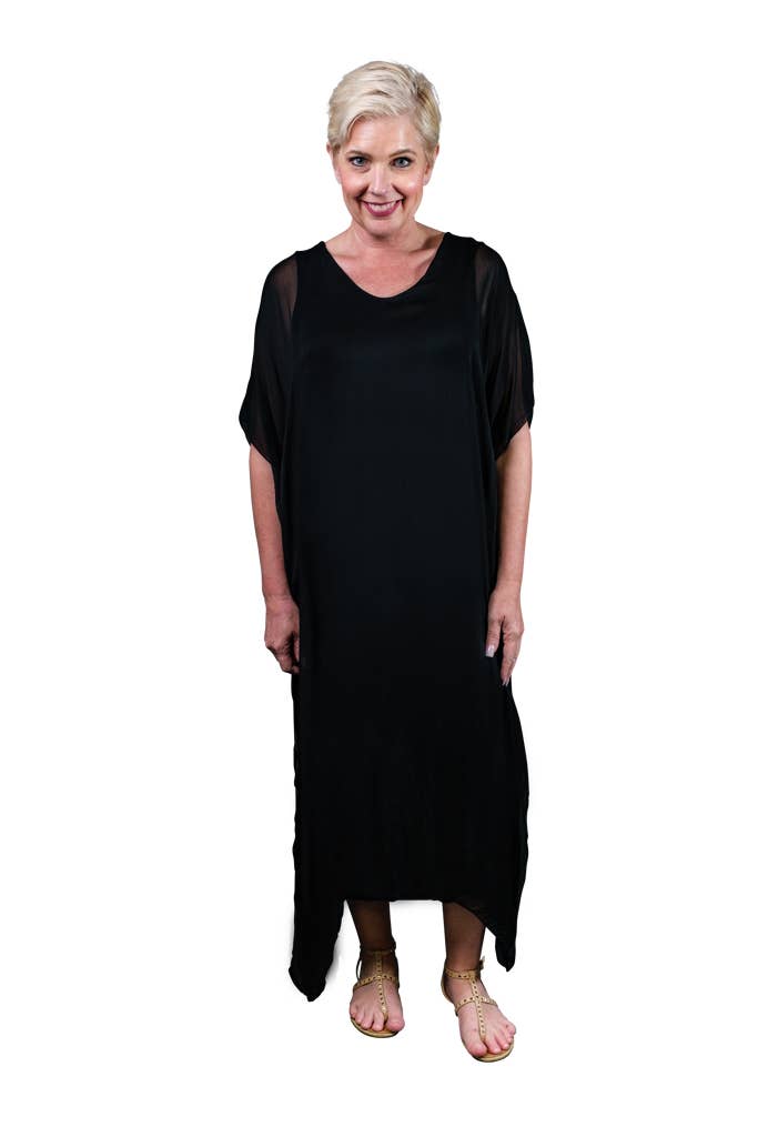 Helen Silk Kaftan Long Dress (DSS204)