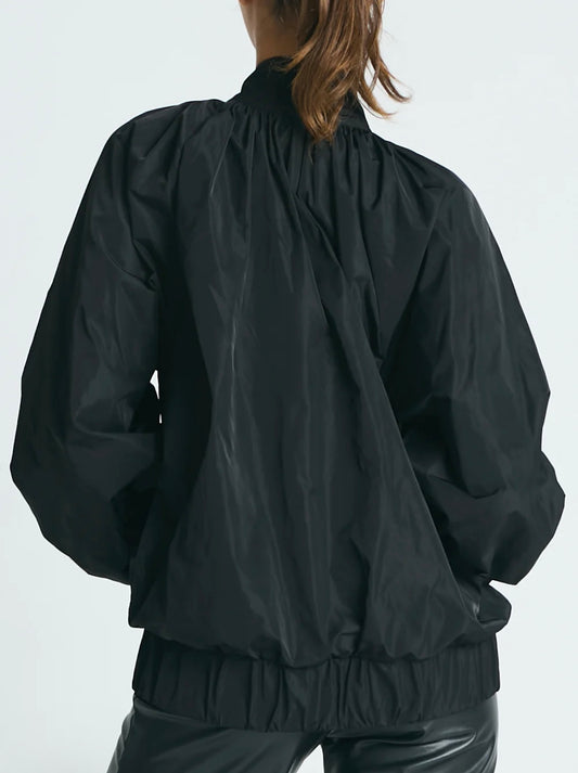 Planet Nylon Rouched Chic Bomber