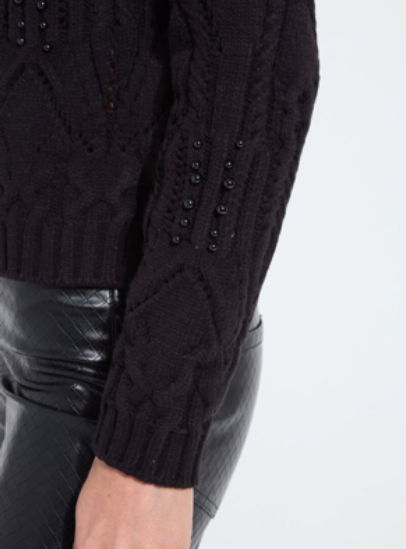 Lysse Eliza Cozy Embelished Cable Sweater