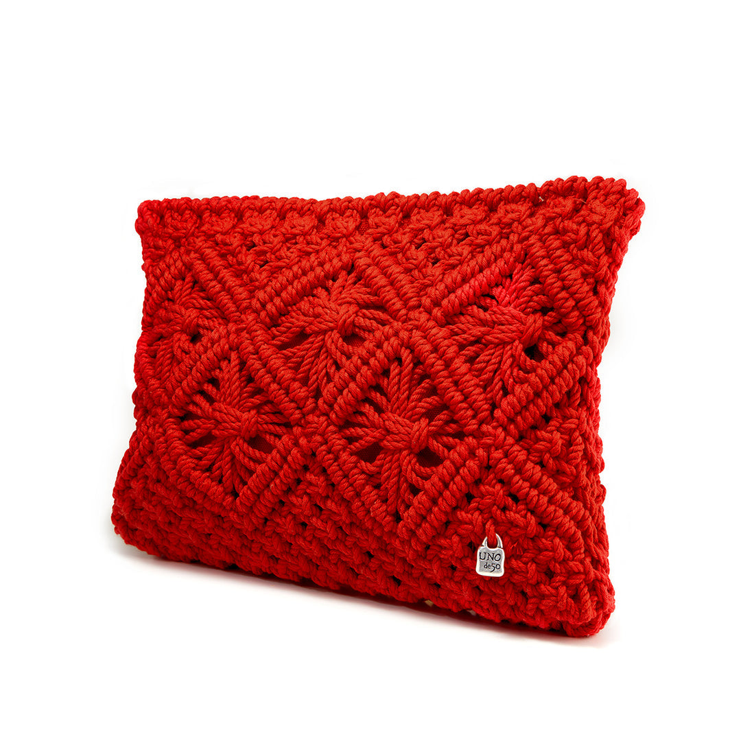 UNO BRANDED CROCHET CLUTCH