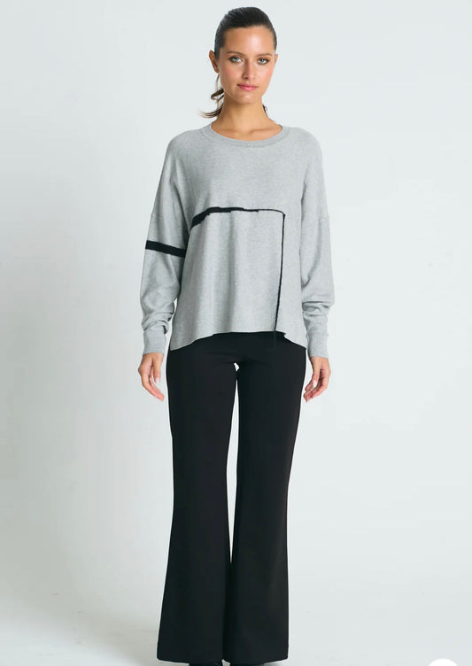 Planet Pima Cotton Fine Line Crewneck Sweater