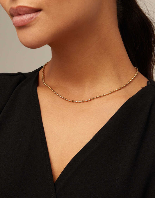 UNO de 50 Short oval link chain necklace