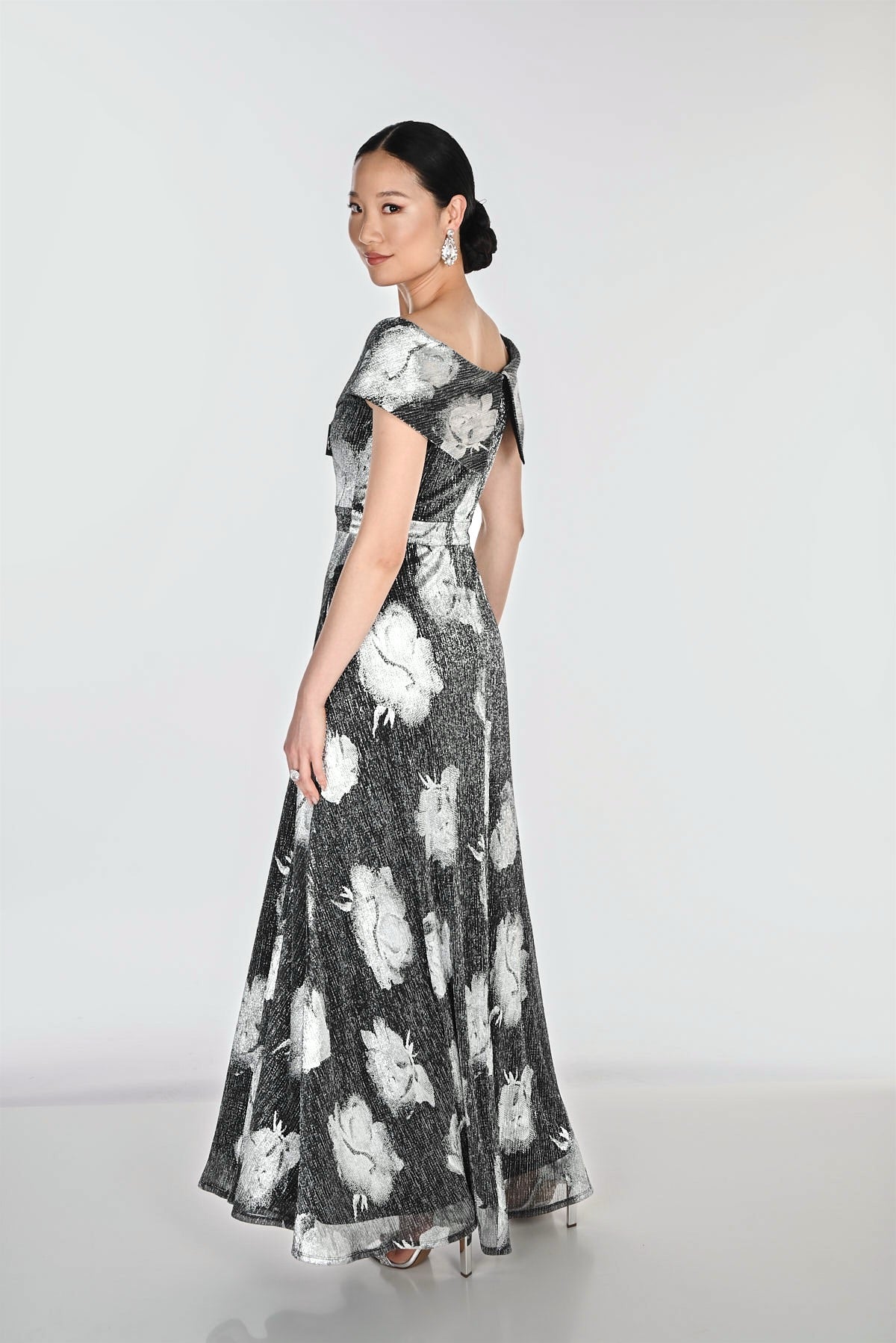 Frank Lyman Floral Maxi Wrap Dress