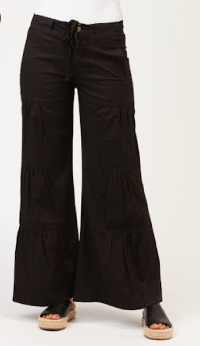 Terraced Wide Leg Pant