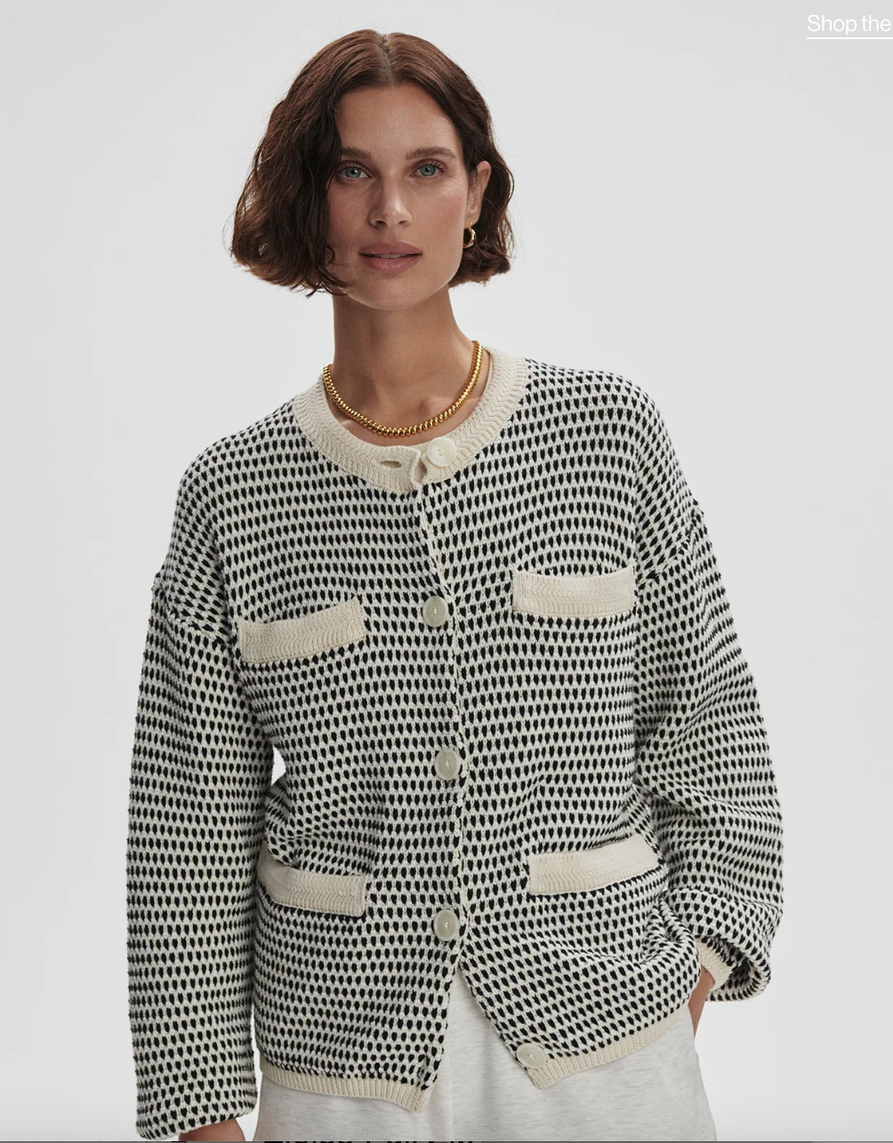 Varley Tidewell Textured Knit Jacket