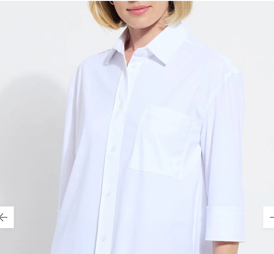 Sophie 3/4 Sleeve Cropped Shirt