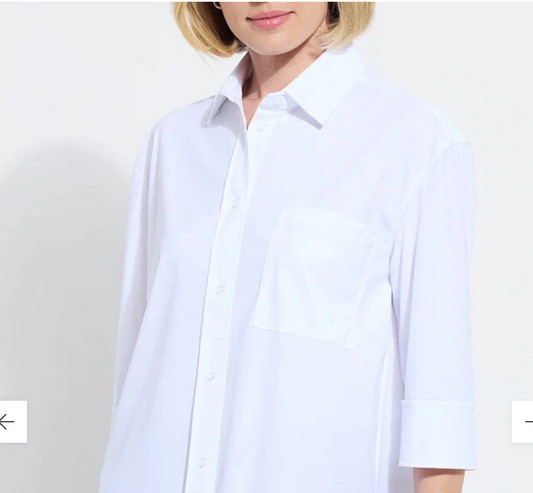 Sophie 3/4 Sleeve Cropped Shirt