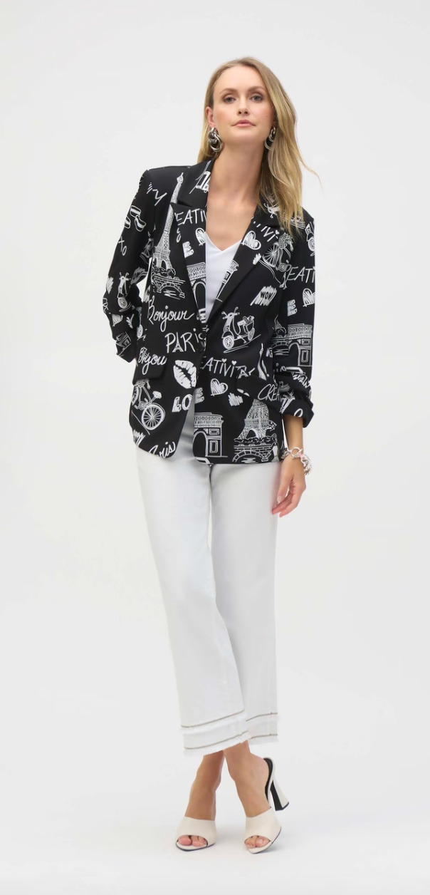 Joseph Ribkoff Casual Notched Lapel Jacket