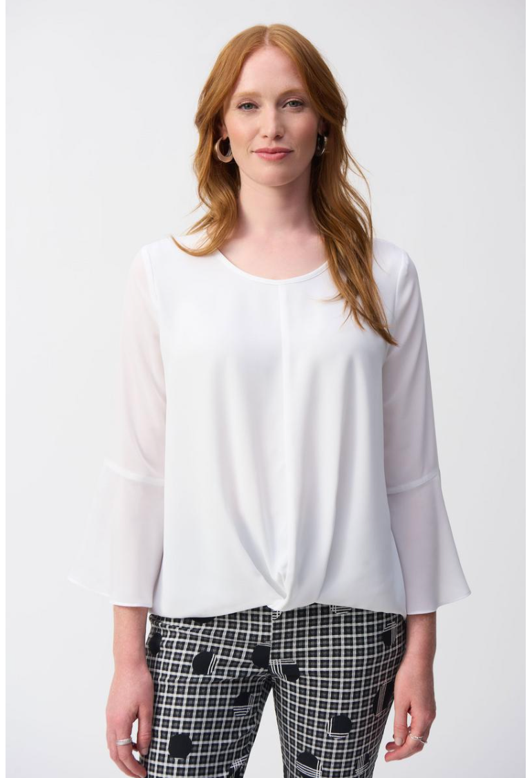 Georgette Hi-Low Boxy Top