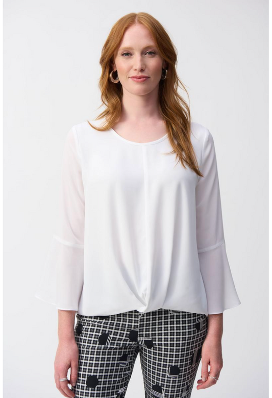 Georgette Hi-Low Boxy Top