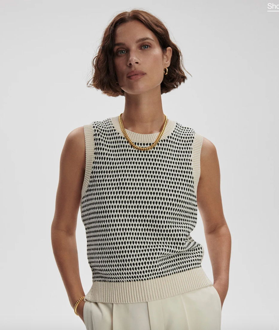 Varley Knowles Textured Knit Vest