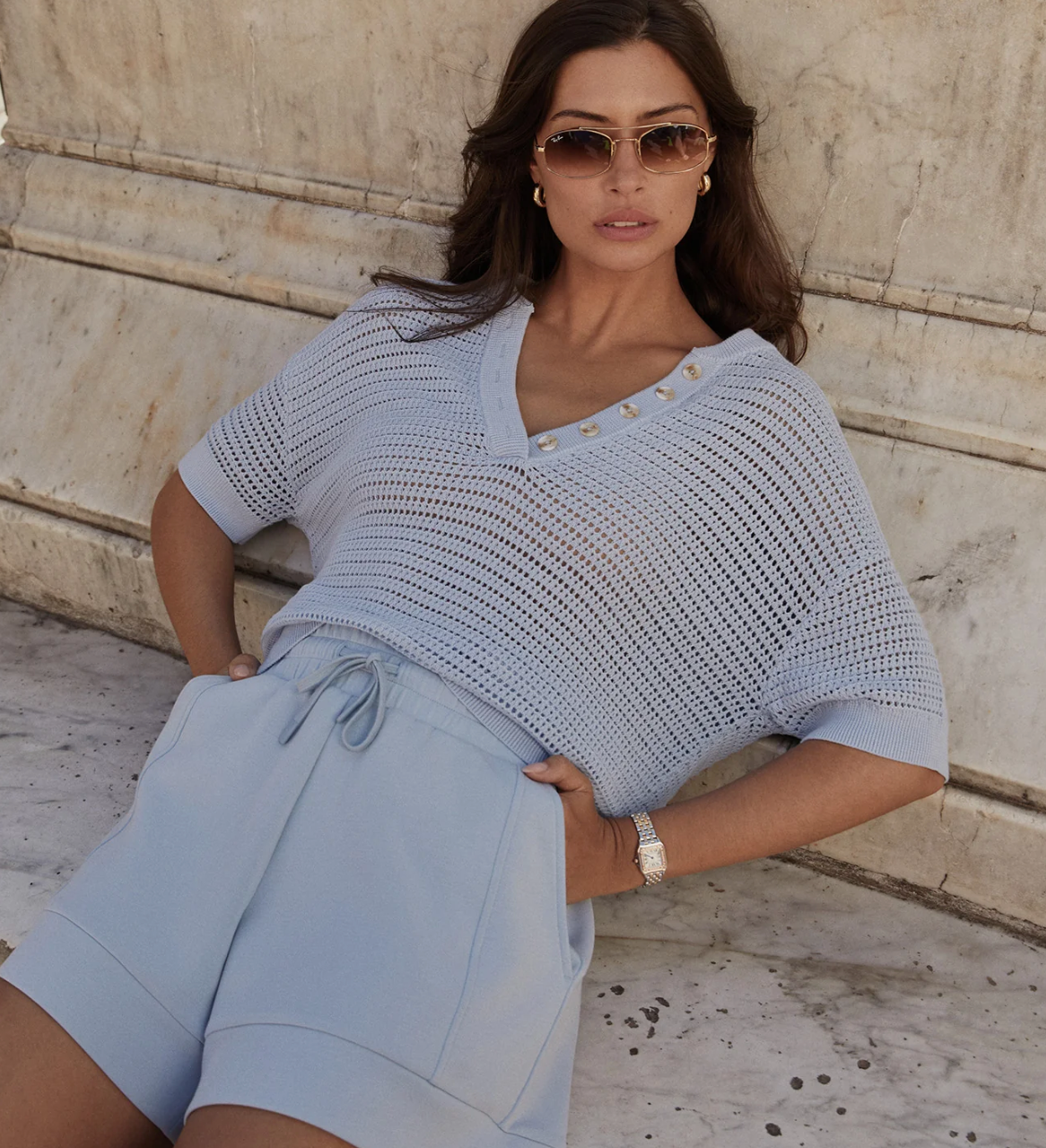 Varley Callie Knit Top