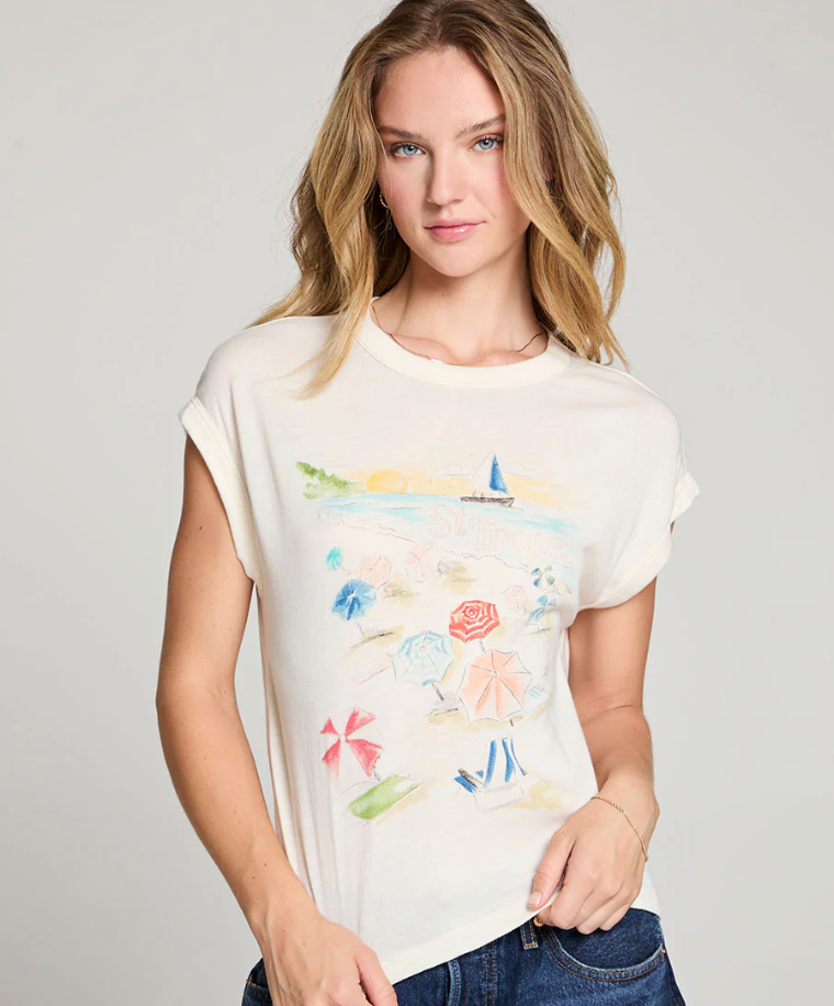 Chaser Painterly St Tropez Tee