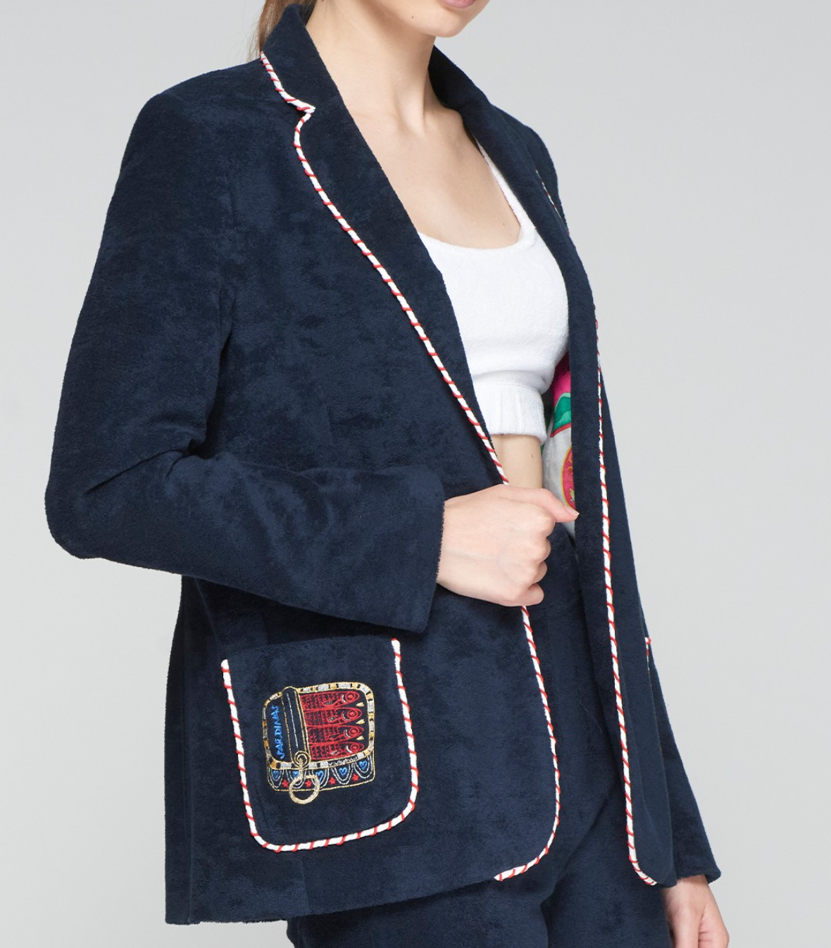 Vilagallo RIVA EMB AZUL MARINO FELPA Jacket