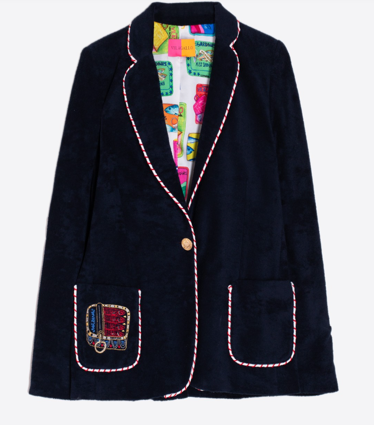 Vilagallo RIVA EMB AZUL MARINO FELPA Jacket