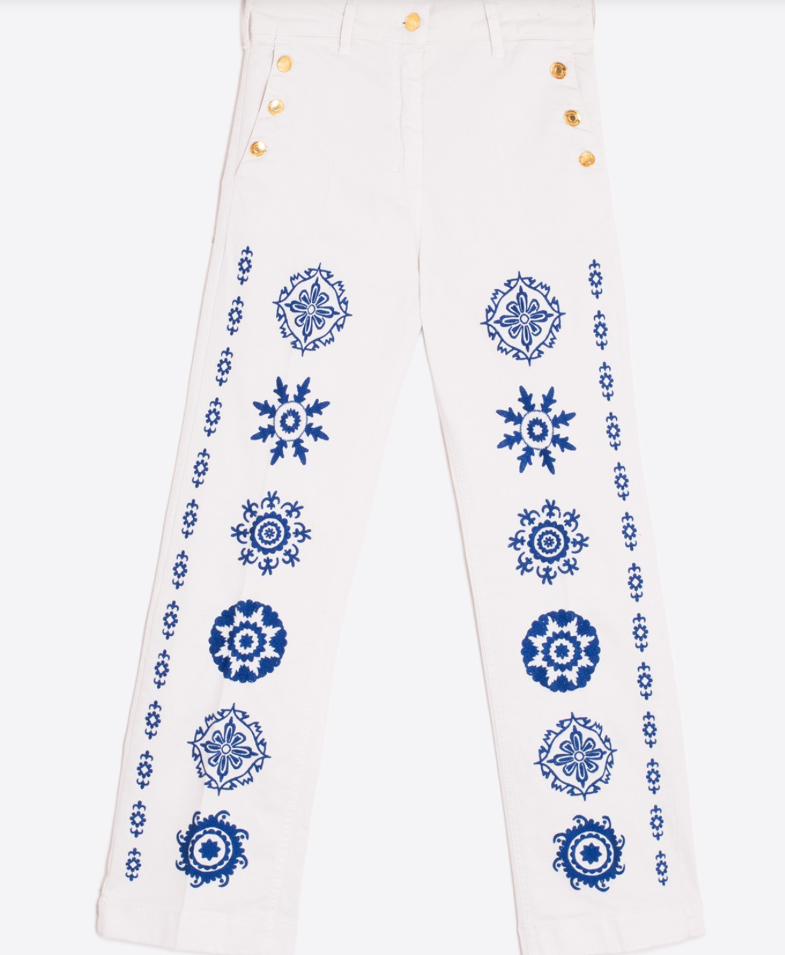 Vilagallo AMELIE EMB CRUDO Pant