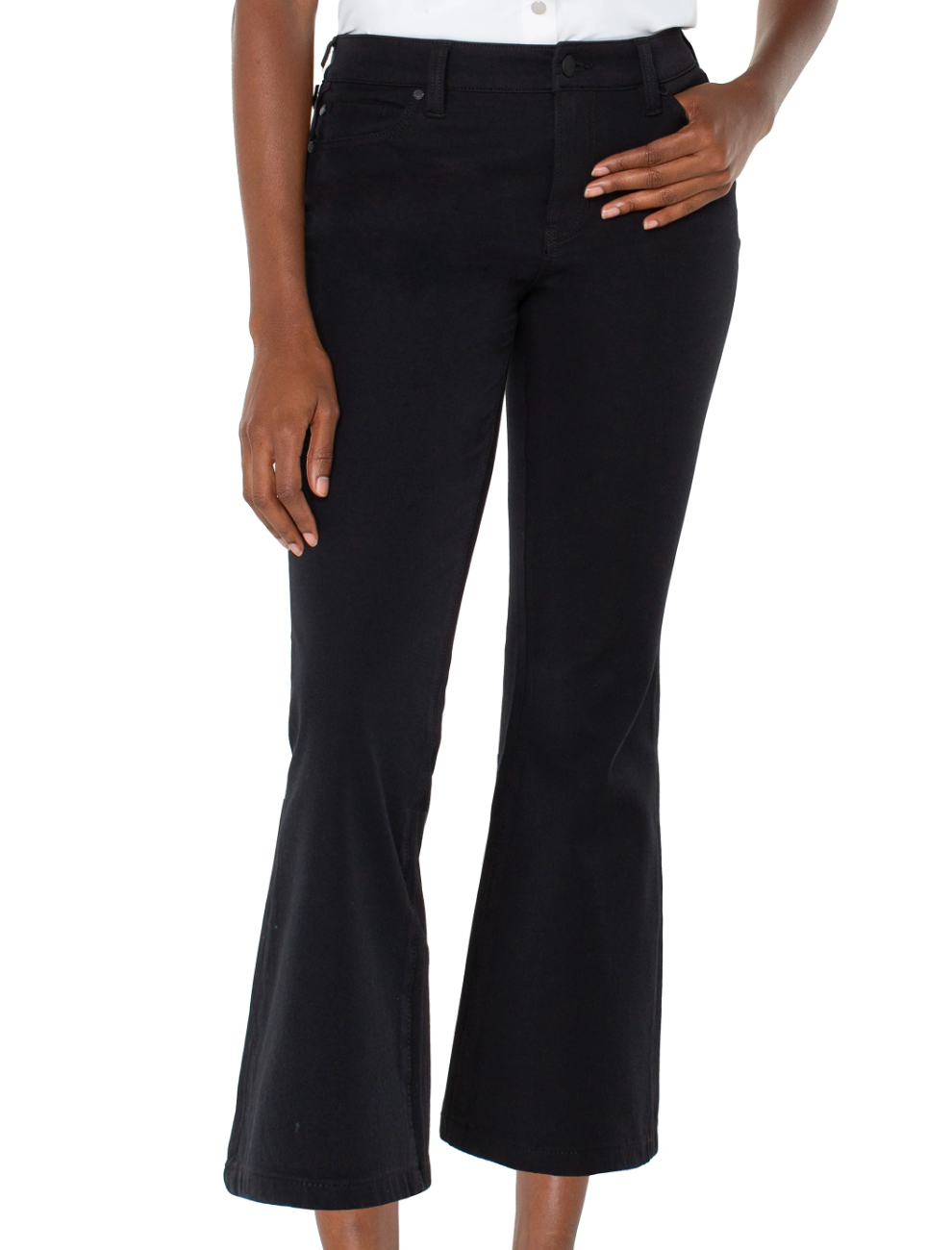 Liverpool Hannah Cropped Flare Denim