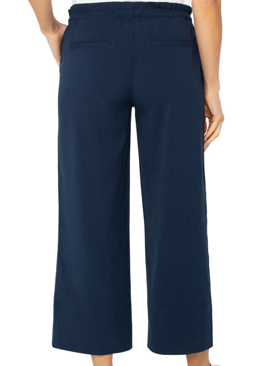 LIverpool Pull on Tie Waist Wide Leg Ankle Pant