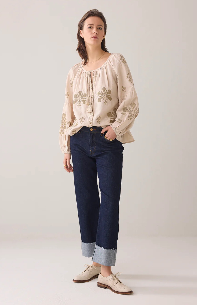 Summum A-line top with embroidery