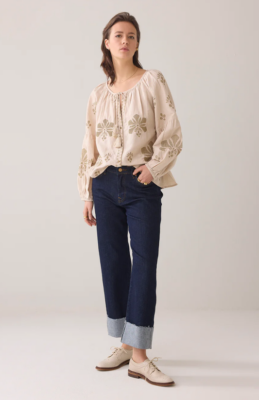 Summum A-line top with embroidery