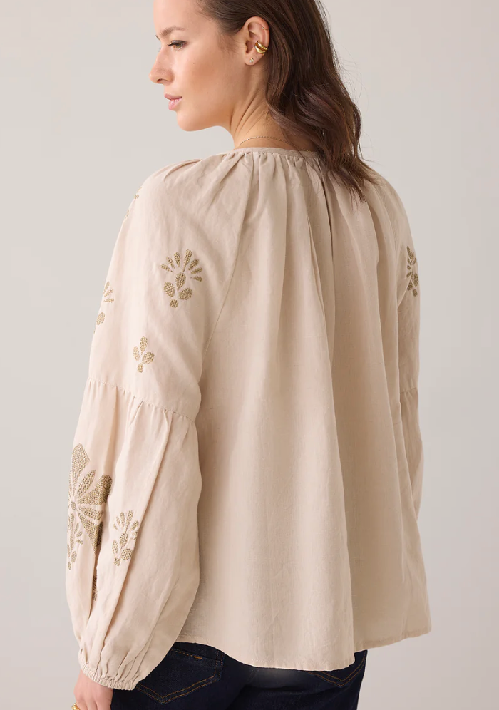 Summum A-line top with embroidery