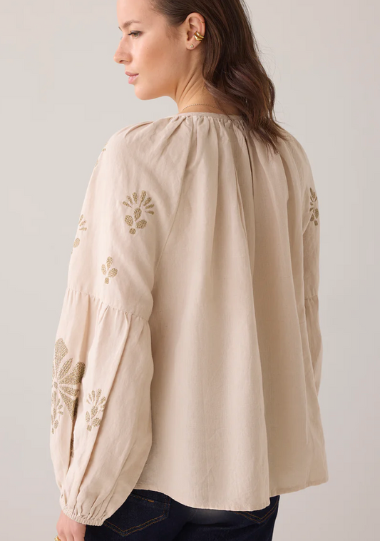 Summum A-line top with embroidery
