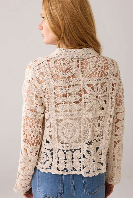 Summum Crochet  Knit Cardigan