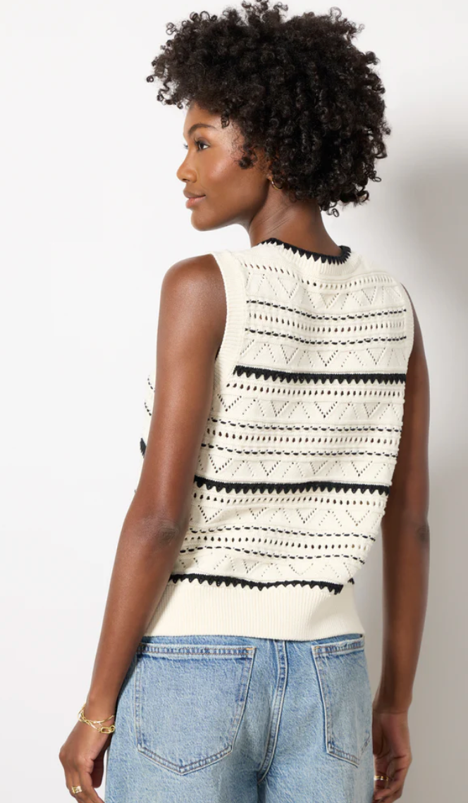 Varley Athena Pointelle Knit Vest