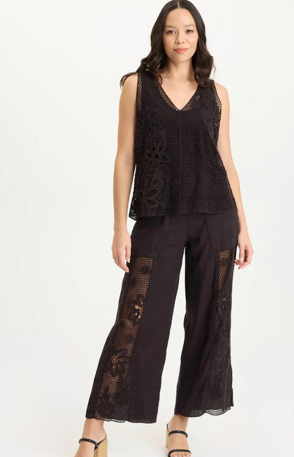 XCVI Chariss Crochet Tank