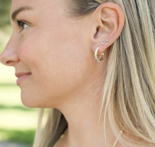 Natolie Wood Designs She's Spicy Mini Hoop Earrings