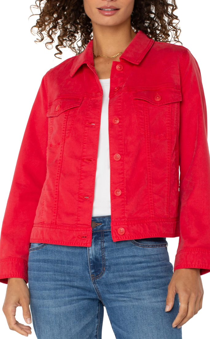 Liverpool Trucker Jacket with Shirred Back