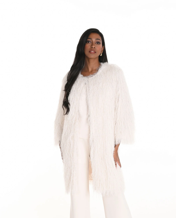 Frank Lyman 3/4 Sleeve Textured Vest Style Jacket