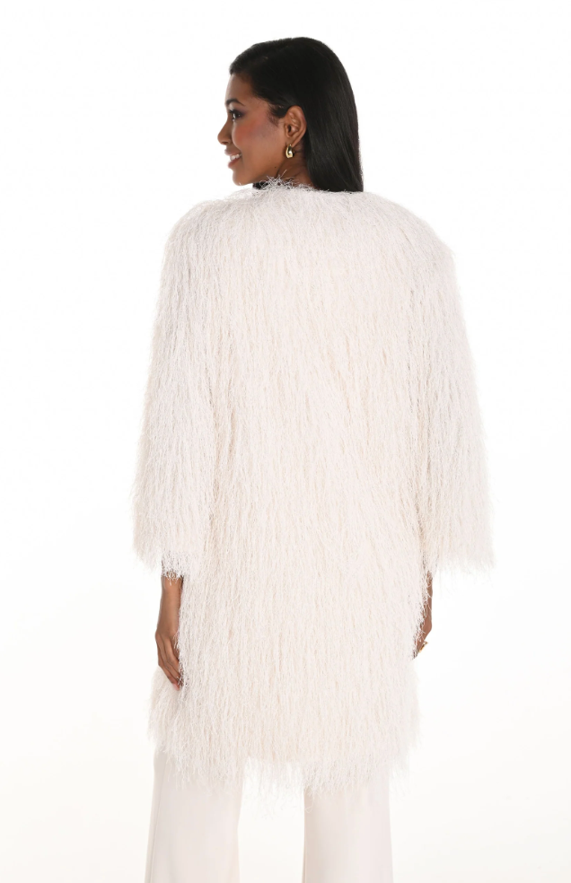 Frank Lyman 3/4 Sleeve Textured Vest Style Jacket