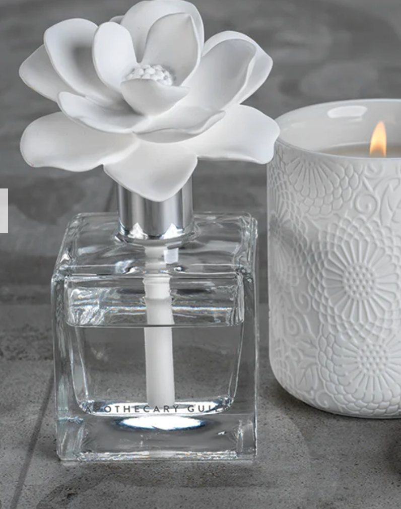 Zodax Apothecary Guild Seychelles Porcelain Diffuser Moroccan Peony