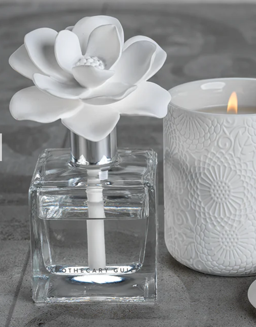 Zodax Apothecary Guild Seychelles Porcelain Diffuser Grapefruit Flower