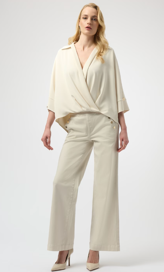 Joseph Ribkoff V-neck Relaxed Fit Pullover