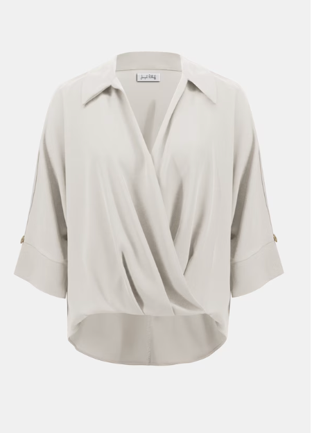Joseph Ribkoff V-neck Relaxed Fit Pullover
